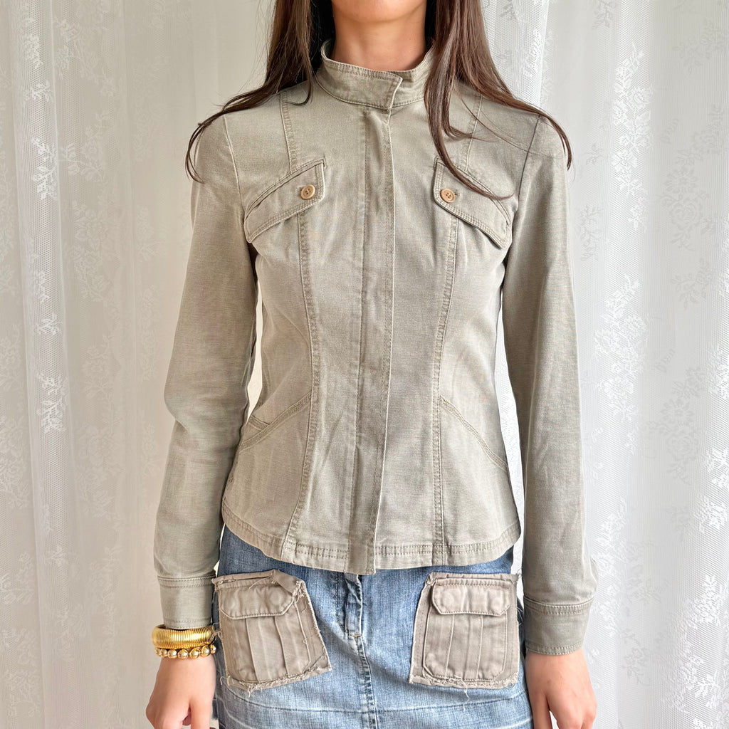 Cotton Zip Jacket - Size L
