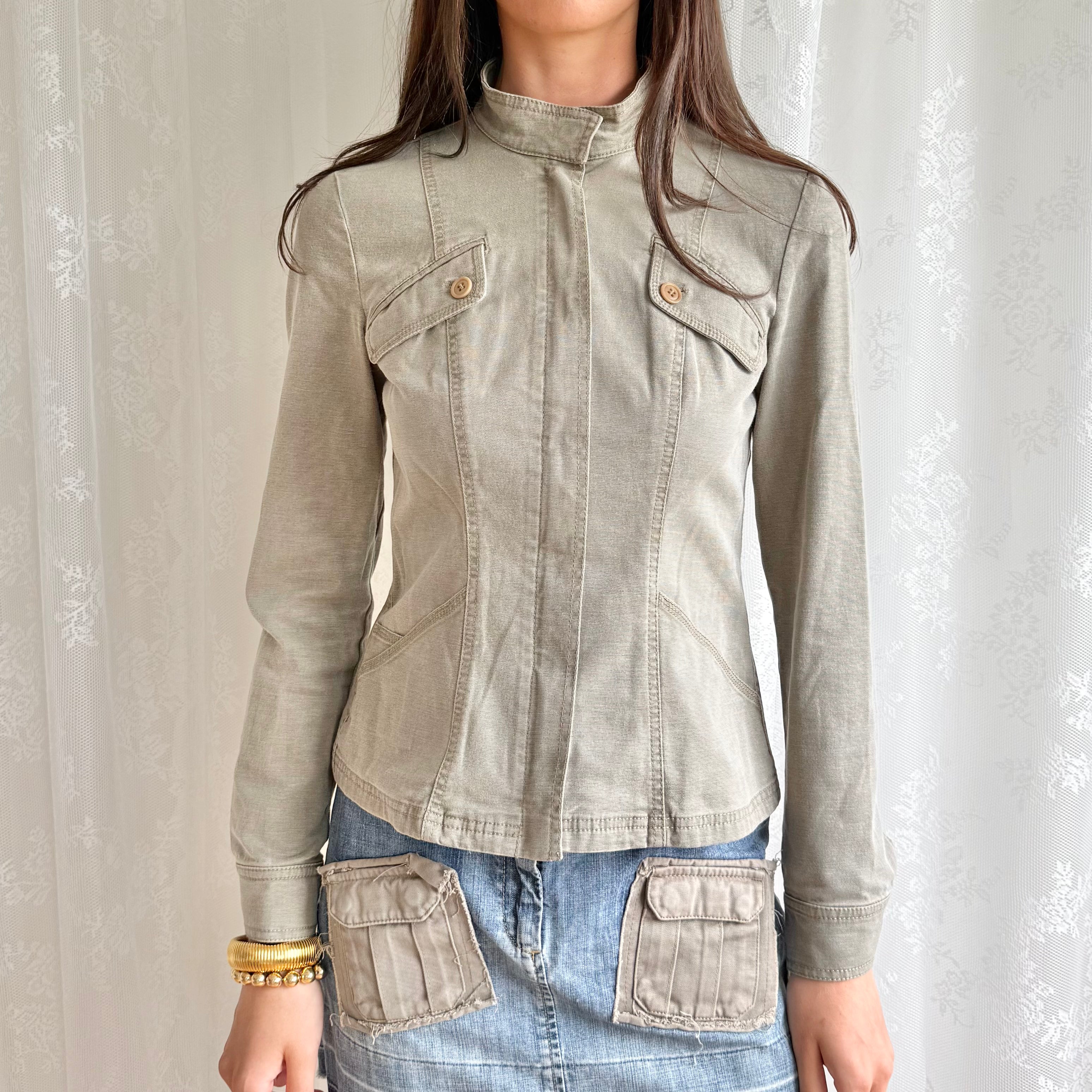 Cotton Zip Jacket - Size L