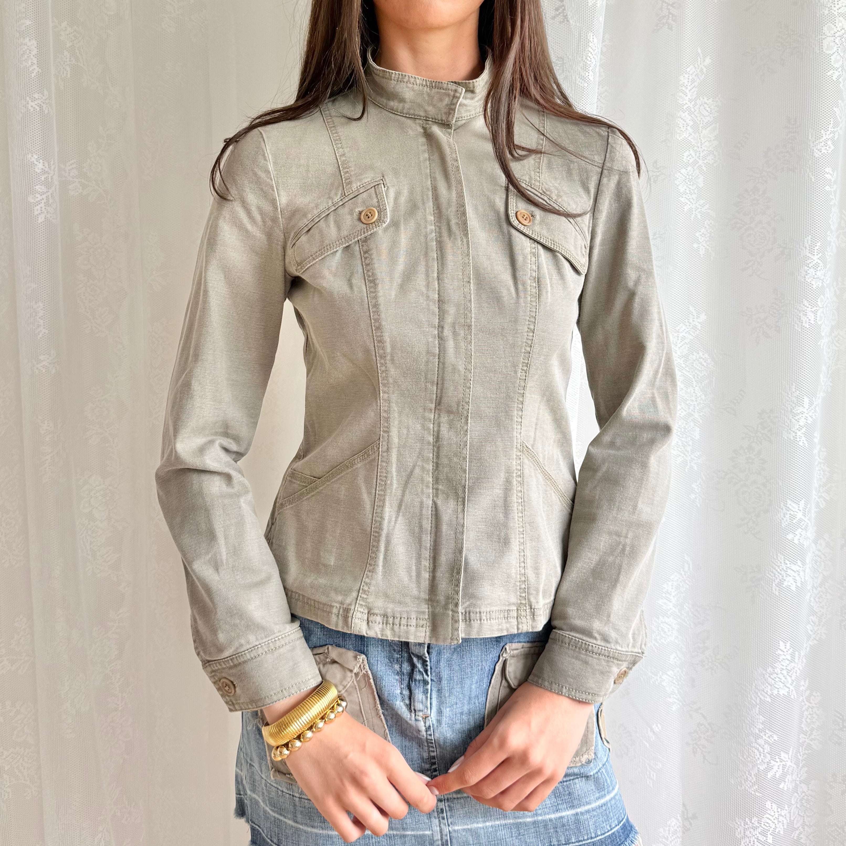 Cotton Zip Jacket - Size L